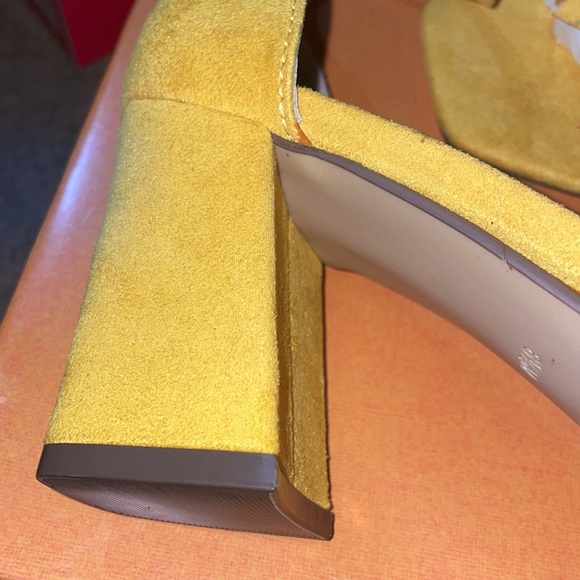 Yellow Block Heels - Picture 3 of 3